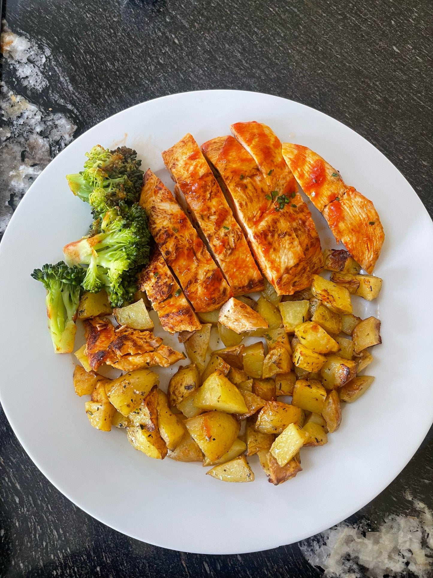 Chicken Breast, Potatoes and Broccoli
